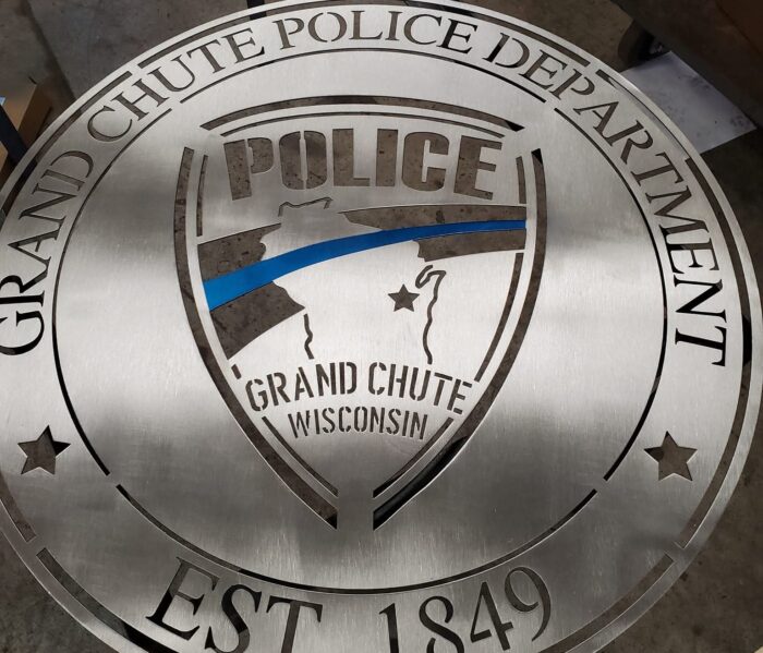 Little Chute PD Metal Art